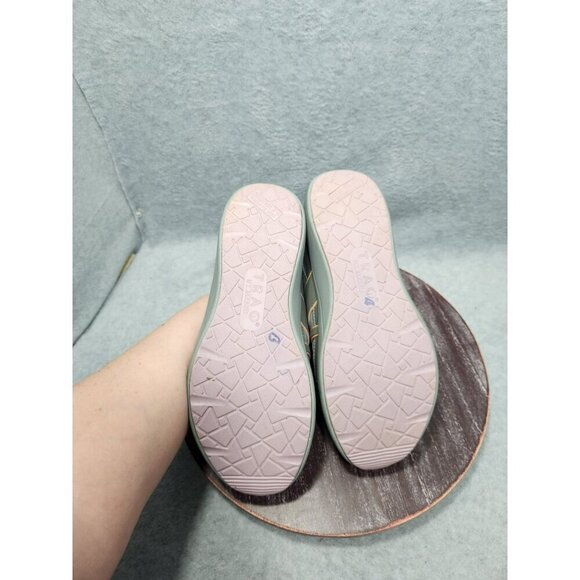 TRAQ By Alegria Womens Walking Shoes Size 38 Gray & Pink Mesh Upper Cushioned - Picture 8 of 10
